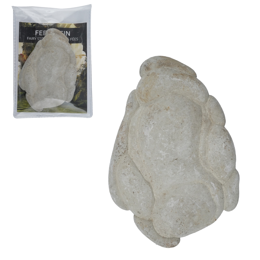 Piedras de hada (Fairy Stone) con tarjeta de certificado en bolsita, 6,5 - 8,0cm