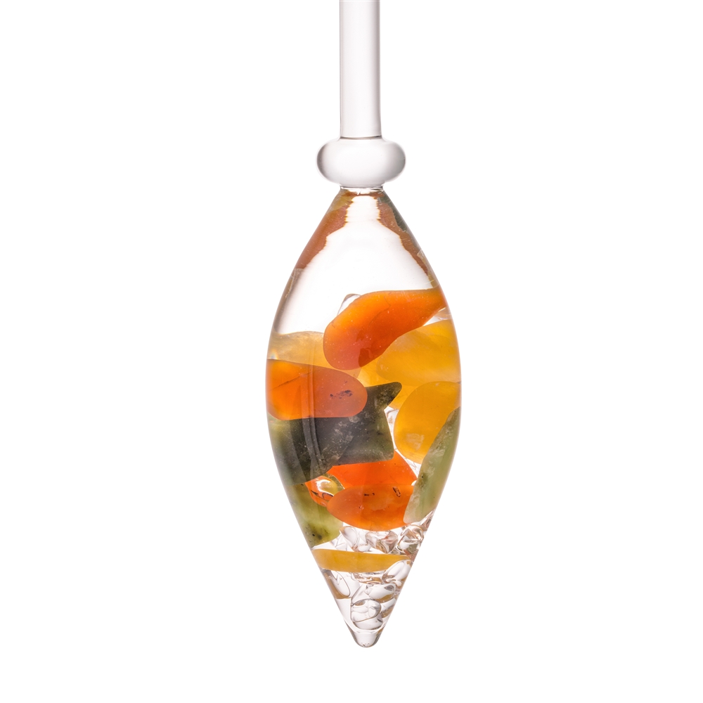 VitaJuwel "Felicità" (giada nefrite, corniola, calcite arancione, cristallo di rocca)
