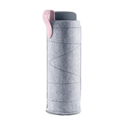 1000006293 VitaJuwel felt sleeve for bottles light gray | wholesaler gems & healing stones