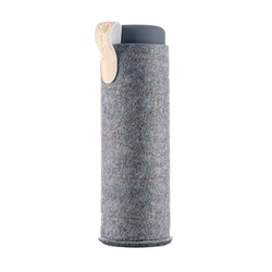 1000006294 VitaJuwel felt sleeve for bottles dark gray | wholesaler gems & healing stones