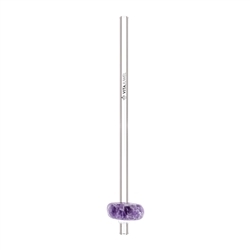 1000006297 VitaJuwel Crystal Straw Amethyst (Glass drinking straw with gemstone) | Marco Schreier