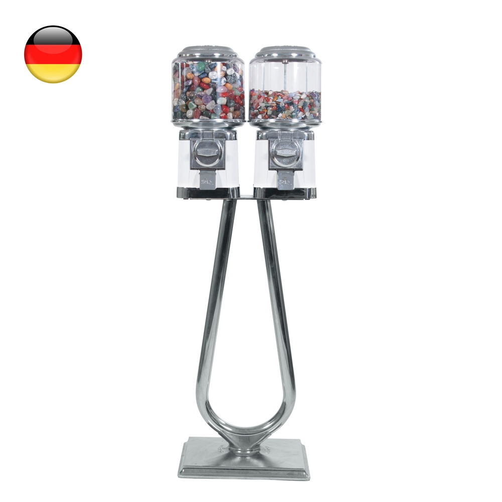 2-piece dispenser with filling small and large Tumbled Stones, 1000 info cards GERMAN