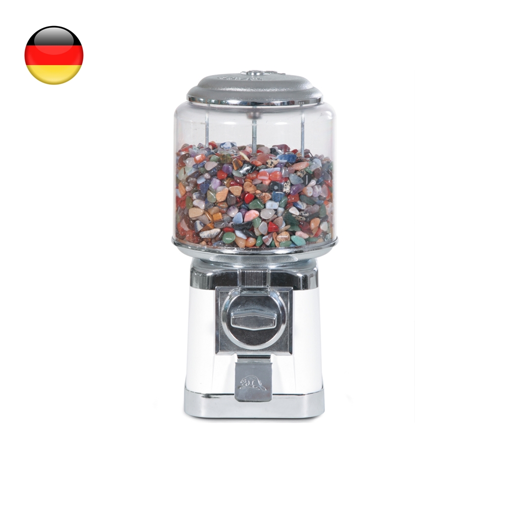 Vending machine with filling small Tumbled Stones, 400 info cards GERMAN