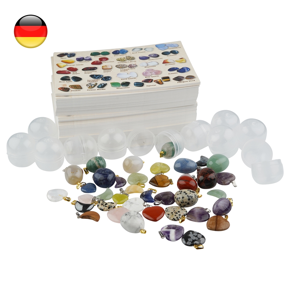 Vending machine refill pack 3: 200 capsules with tags, 200 info cards GERMAN