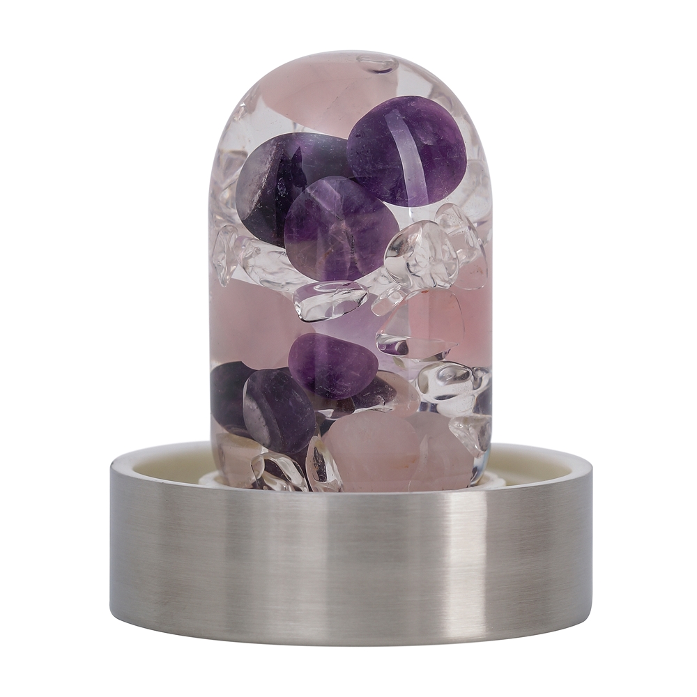  Modulo di gemme VitaJuwel ViA "Benessere/miscela di base (ametista, cristallo di rocca, quarzo rosa)