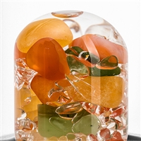  VitaJuwel ViA HEAT "Happiness" (bonheur) (jade néphrite, cornaline, calcite orange, Cristal de roche)