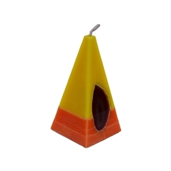 1000104914 Bougie Agate jaune/orange, pyramide, 11,5cm | Marco Schreier