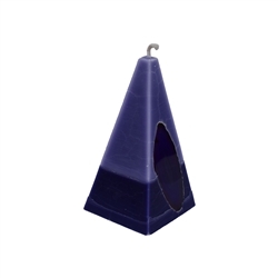 1000104918 Bougie Agate violet clair/lilas, pyramide, 11,5cm | Marco Schreier