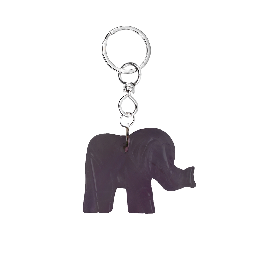 Key Chain Elephant Amethyst