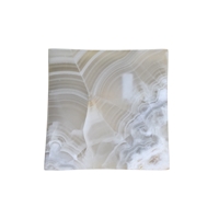 Ciotola quadrata in calcite-aragonite, 12 x 12 cm, smerigliata