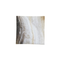 Ciotola quadrata in calcite-aragonite, 12 x 12 cm, lucidata