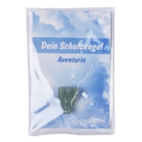 Schutzengel Aventurin, 02,5cm (mini-mini), mit Infokarte in Pouch