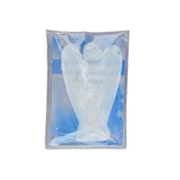 Guardian Angel Rock Crystal, 05cm (small), in pouch with enclosure