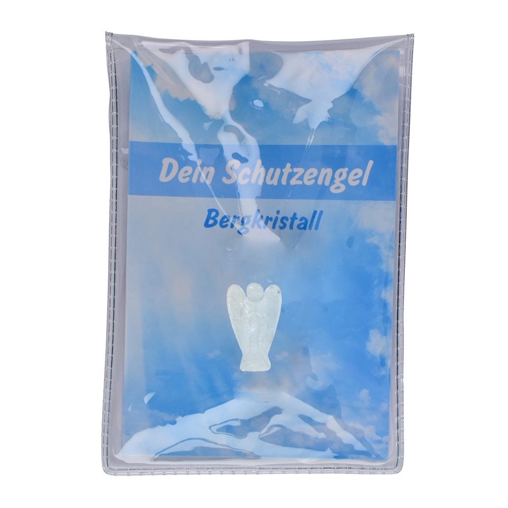 Schutzengel Bergkristall, 02,5cm (mini mini), in Pouch mit Beileger