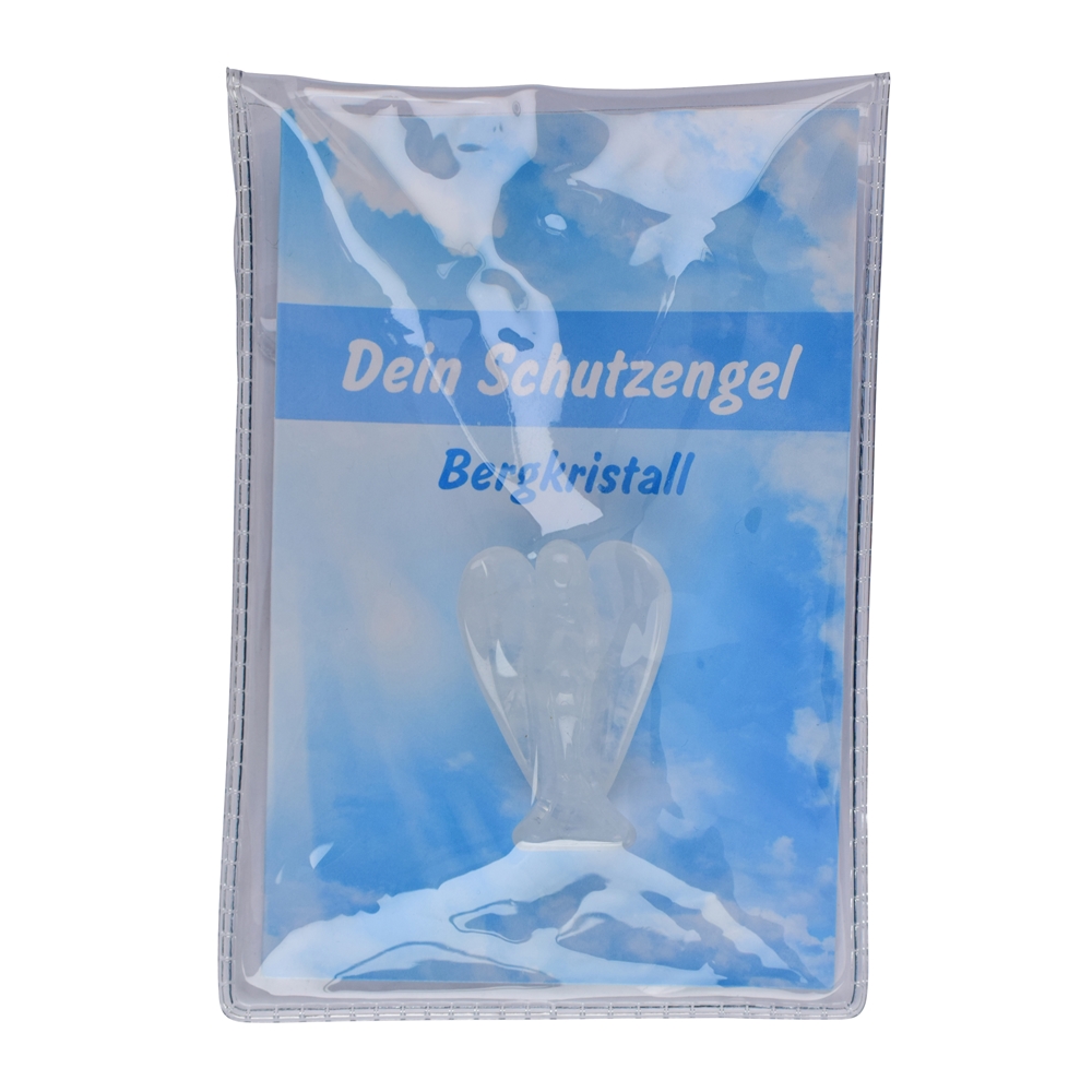 Schutzengel Bergkristall, 03,5cm (mini), in Pouch mit Beileger