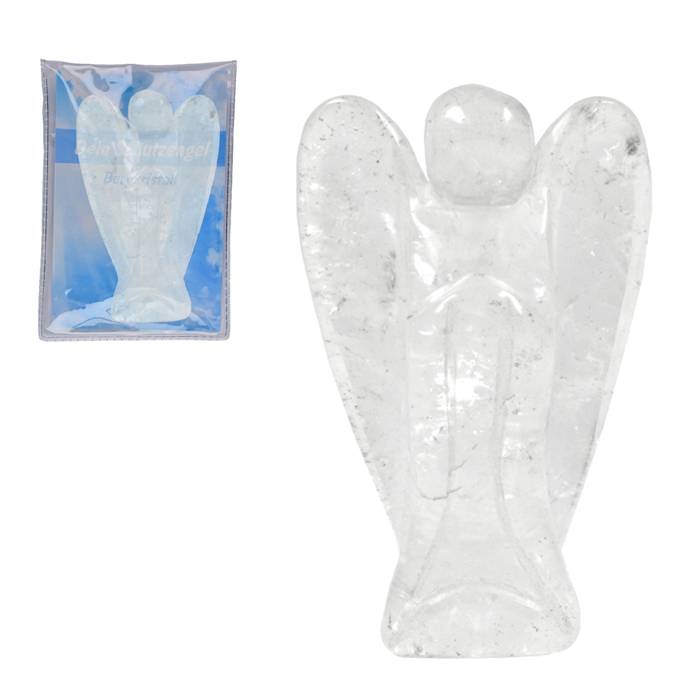 Guardian Angel Rock Crystal, 07,5cm (large), in pouch with enclosure