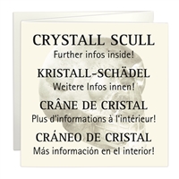 Crystal skull Rock Crystal, 05cm, in gift box