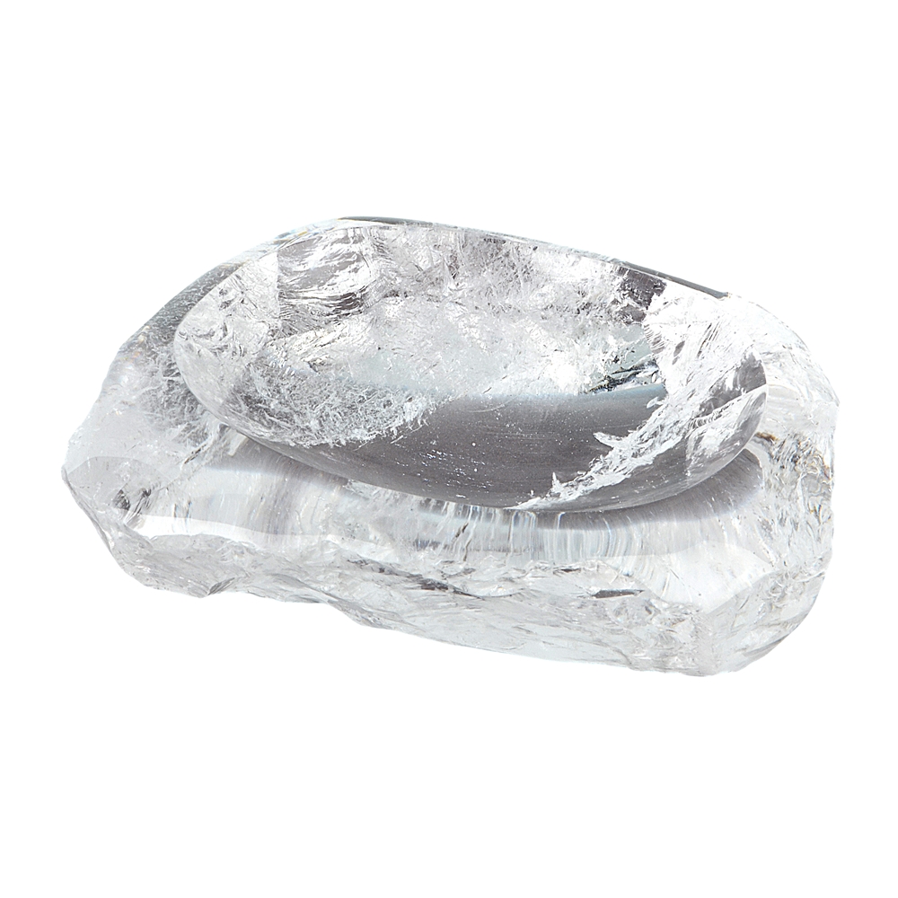 Ciotola in cristallo di rocca, 8,0-9,5 x 7,0 cm (media)