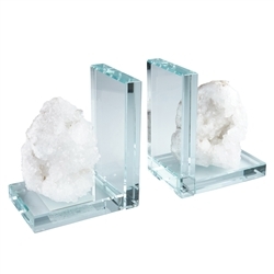 1003503900 Bookends quartz steps, 14 x 12cm | wholesaler gems, healing stones & jewelry