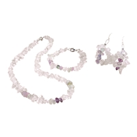 Jewelry Creative Set Rock Crystal & Fluorite (Concentration)