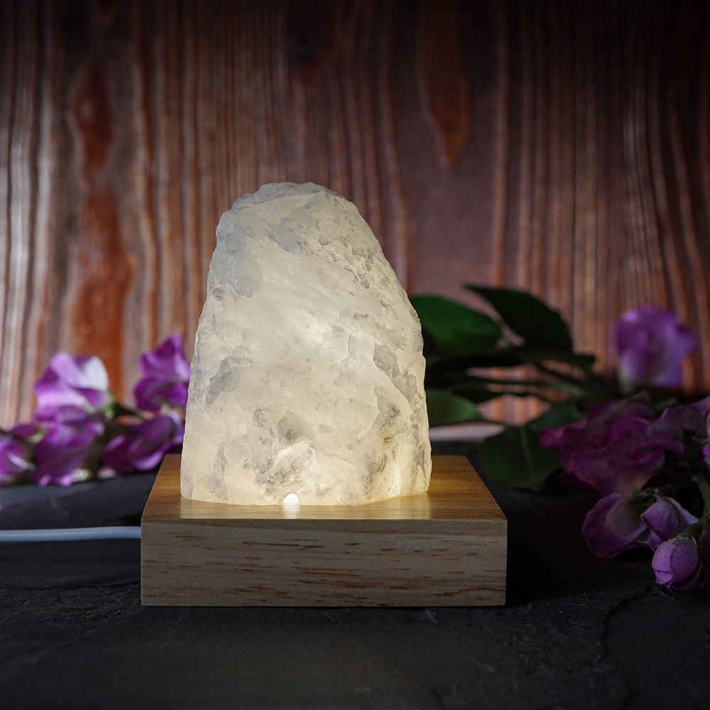 Corps de lampe Cristal de roche, 7,0cm