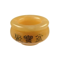 1004203501 Chinese Money Bowl, Calcite (orange), 05cm | wholesaler gems & healing stones