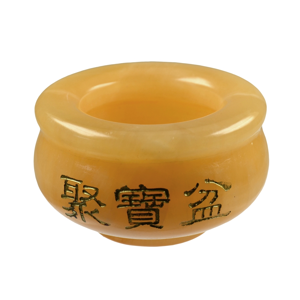 Chinese Money Bowl, Calcit (orange), 09cm