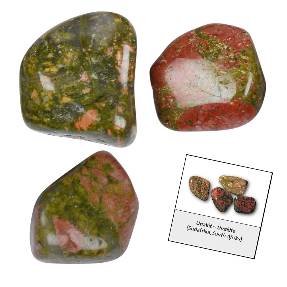 Confezione di ricarica di pietre burattate e adesivi Unakit (24 pz./VE)