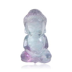 1007203791 Gravur Buddha, Fluorit, 4,0cm | Großhändler Edelsteine, Heilsteine & Schmuck