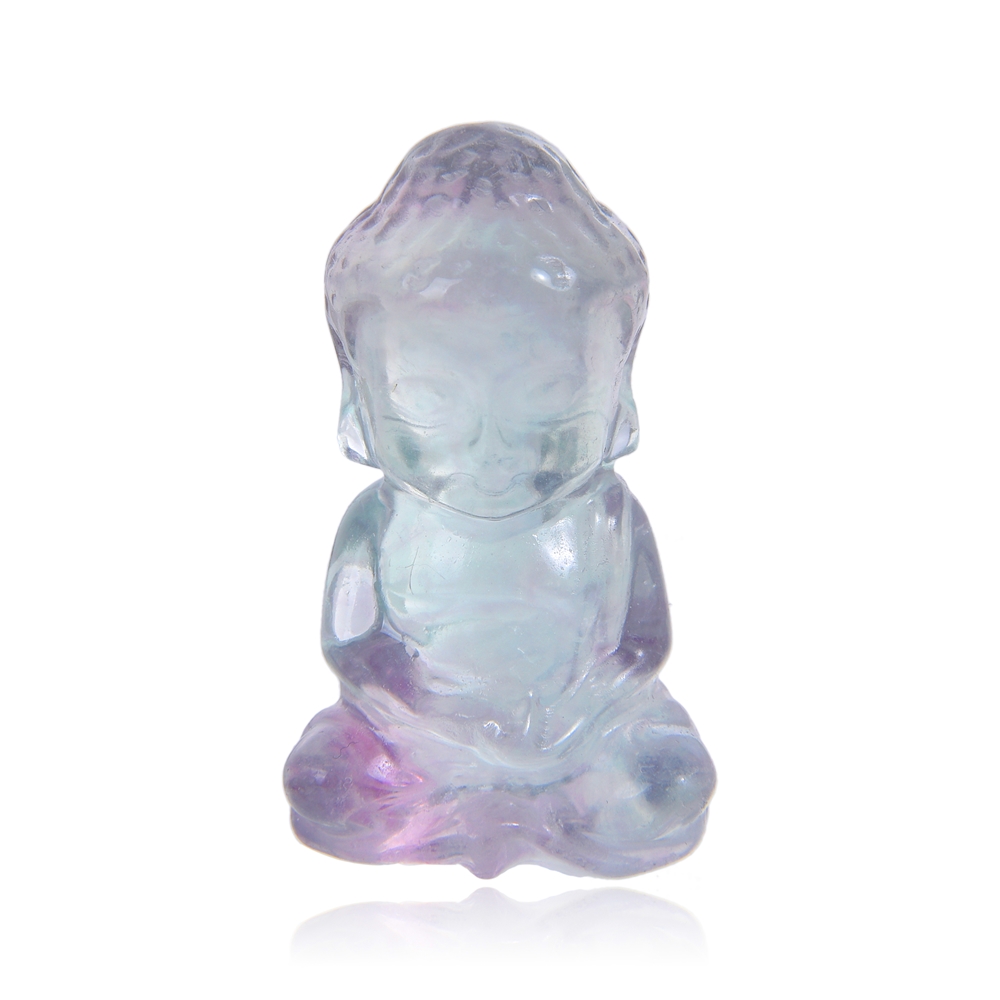 Gravur Buddha, Fluorit, 4,0cm | Großhändler Edelsteine, Heilsteine & Schmuck
