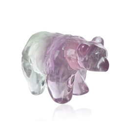 1007203793 Gravur Bär, Fluorit, 4,0 x 2,0cm | Großhändler Edelsteine, Heilsteine & Schmuck