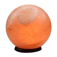 Lampe de sel "Boule" avec socle en bois, 20cm / 10kg