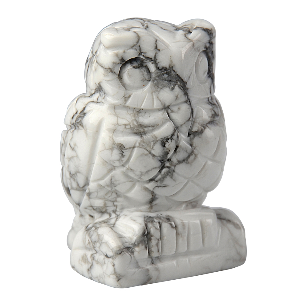 Engraved bird (owl), Magnesite, 6.5cm