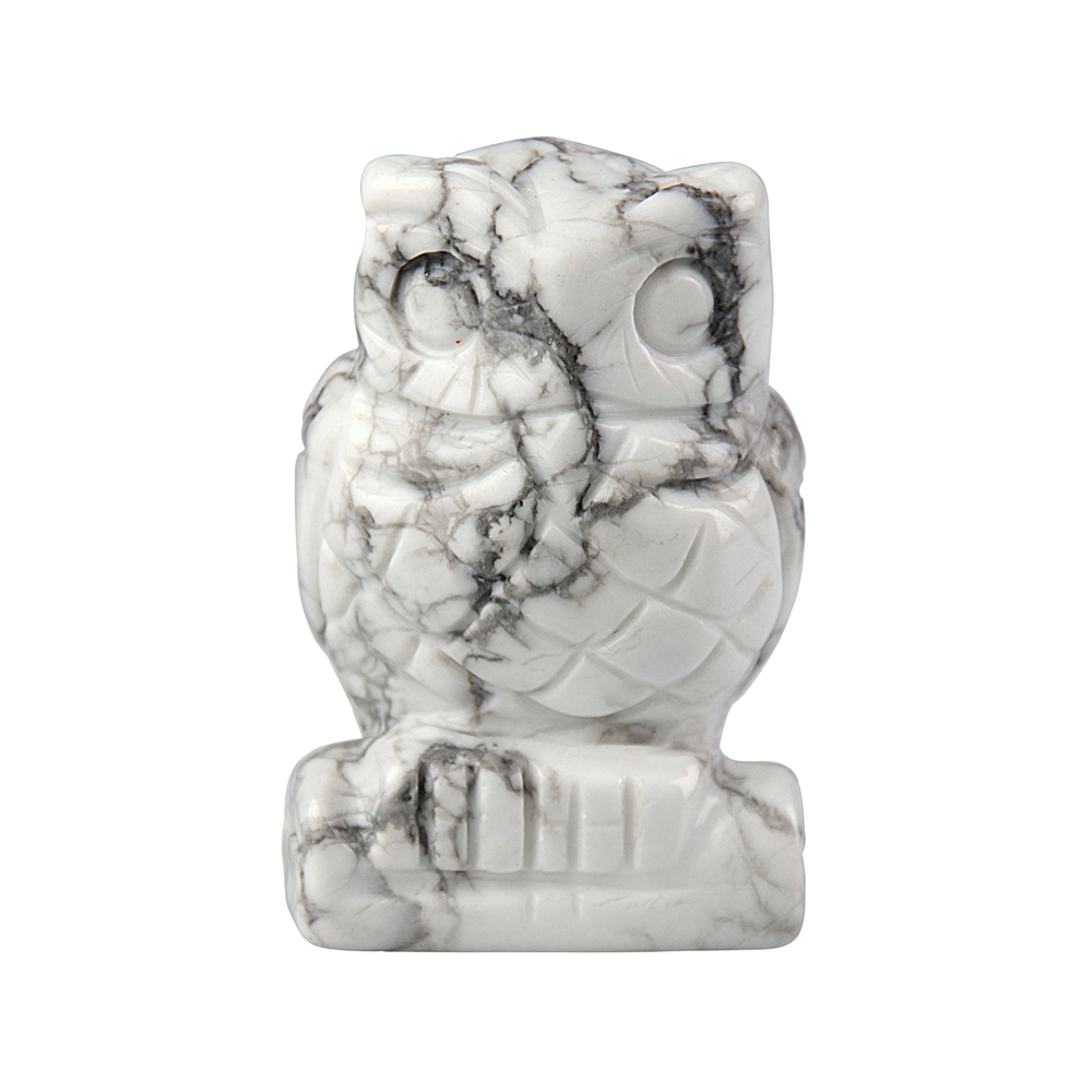 Engraved bird (owl), Magnesite, 6.5cm