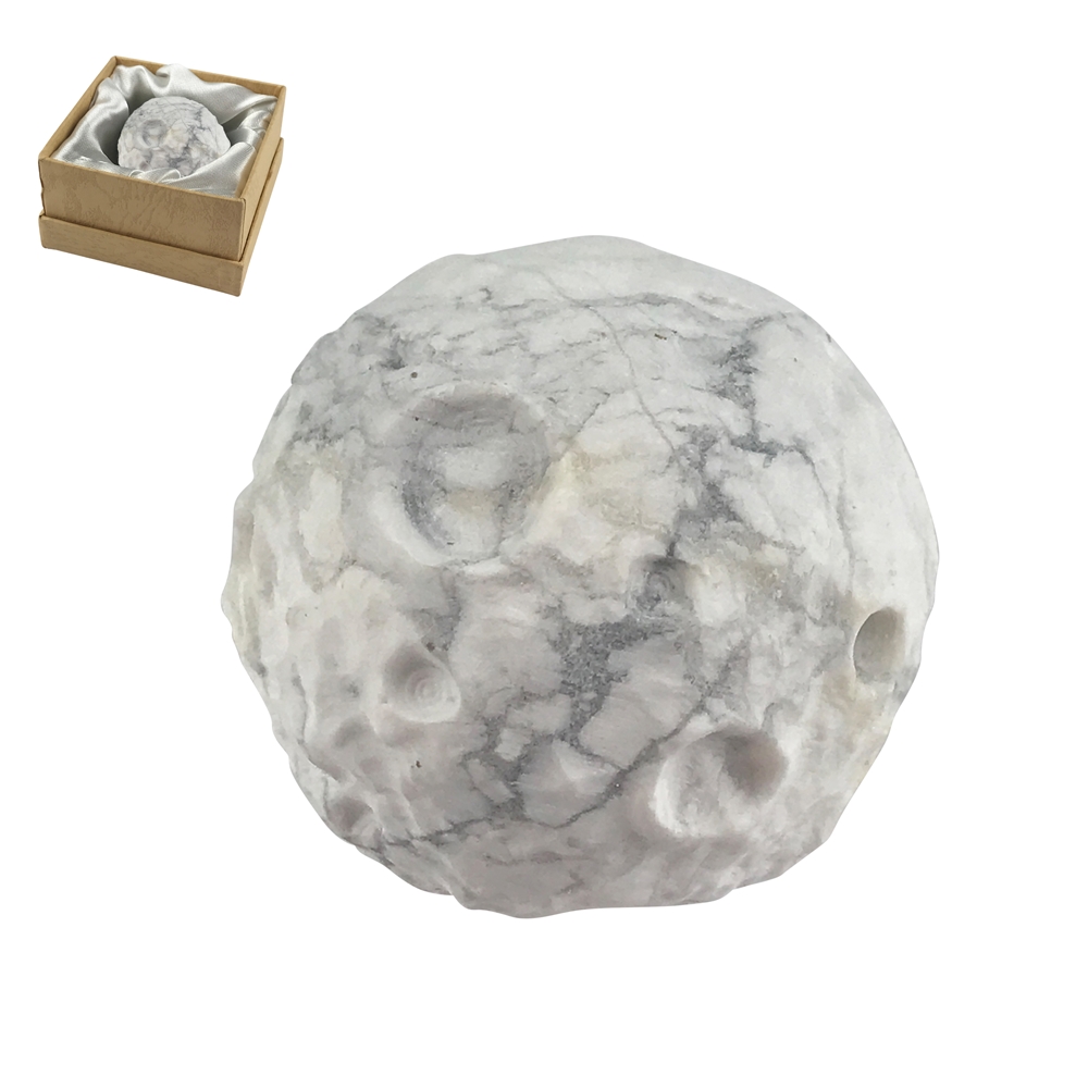 1009104302 Magnesite lunare, 4,0 cm, confezione regalo | grossista gemme e pietre curative