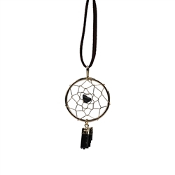 1013870521 Dreamcatcher with Tourmaline (black) | wholesaler gems, healing stones & jewelry