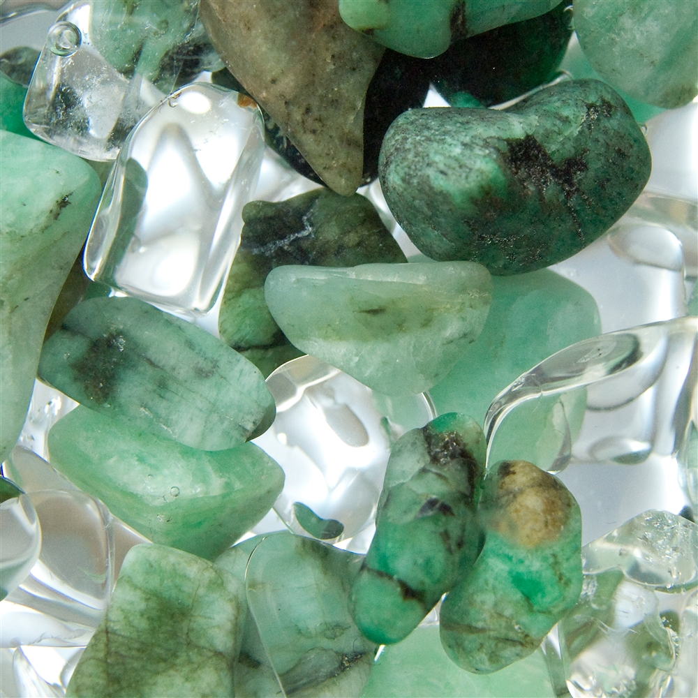 VitaJuwel ViA "Vitality / Regeneration" Gemstone Module (Emerald, Rock Crystal)