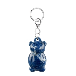 1014600627 Ciondolo portachiavi in sodalite Teddy | grossista gemme e pietre curative