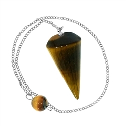 1015303003 Pendulum Tiger's Eye "Insight" | minerals trade - gems, healing stones & jewelry