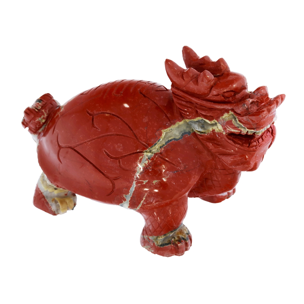 Diaspro tartaruga drago (rosso), 08,5 cm