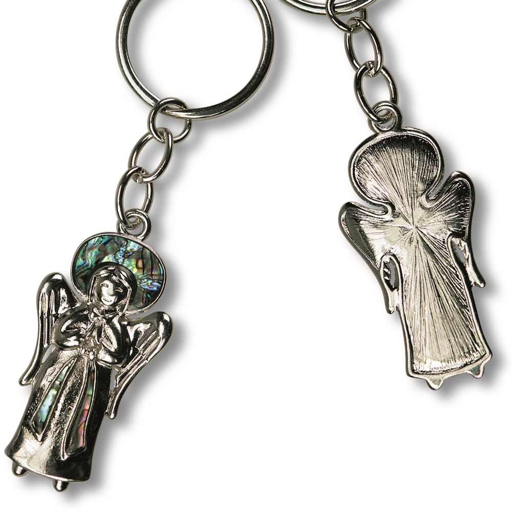 Guardian Angel Key Chain, Paua Shell