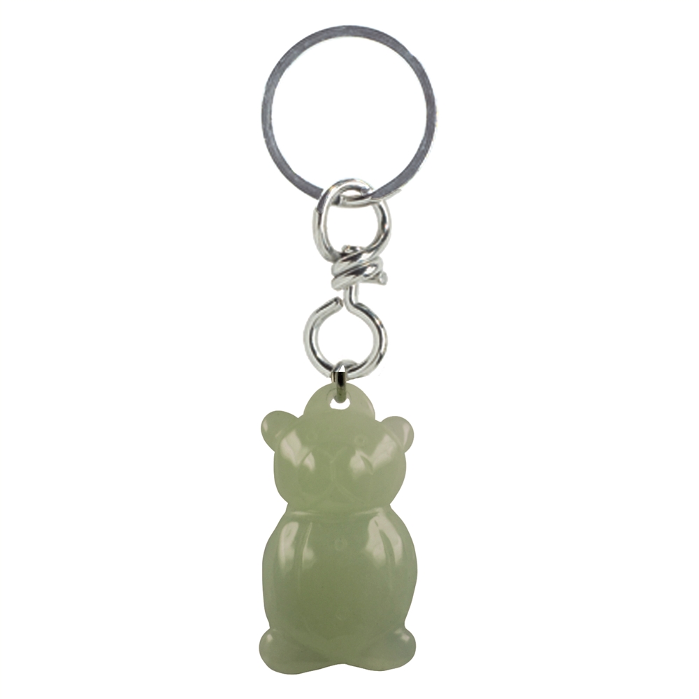Porte-clés Teddy Serpentine (jade chinois)