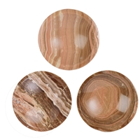 Bowl onyx marble round, 10cm