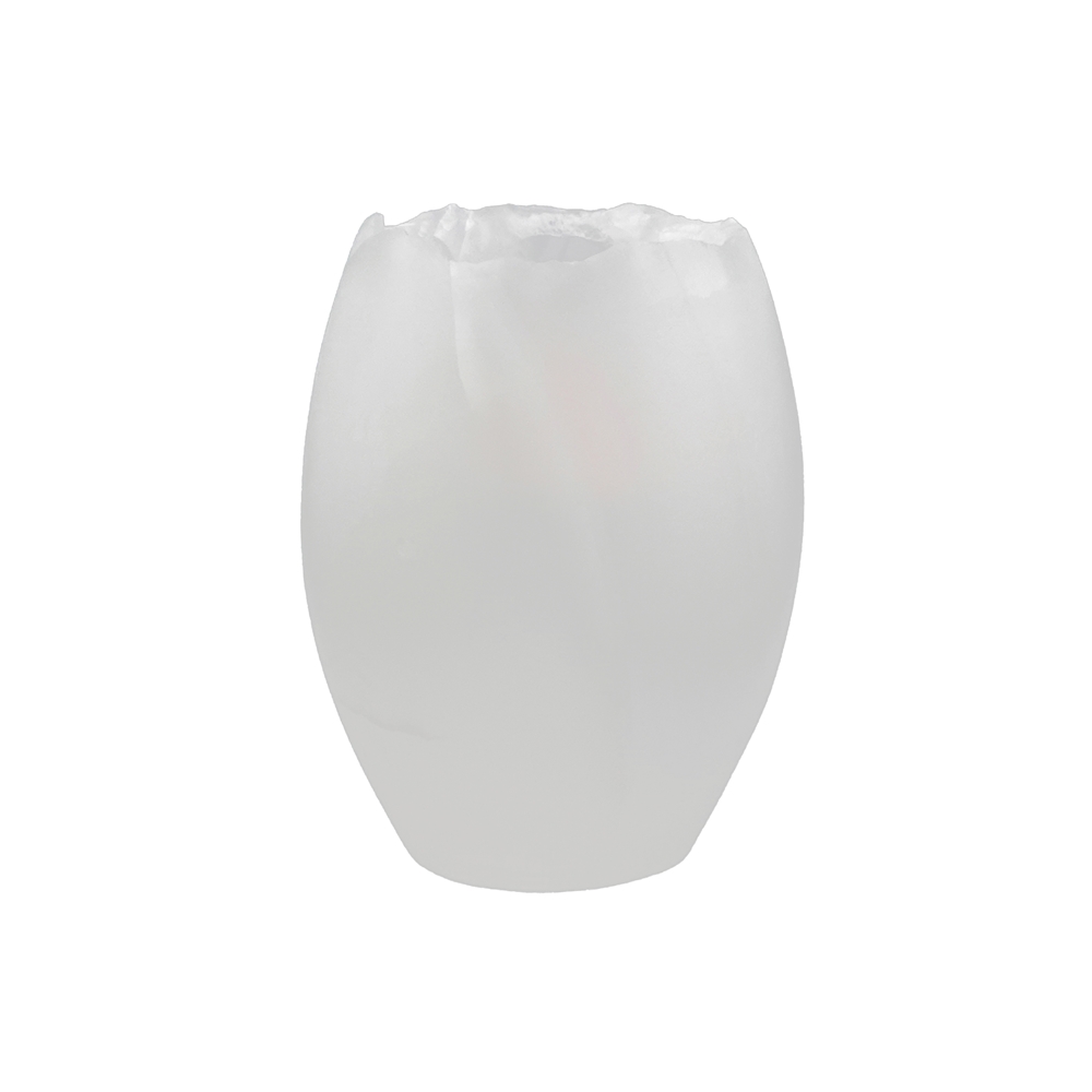 Teelicht Calcit (Alabastercalcit) oval, 7,5cm