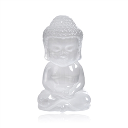 1028903787 Gravur Buddha, Selenit, 10,0cm | Großhändler Edelsteine, Heilsteine & Schmuck