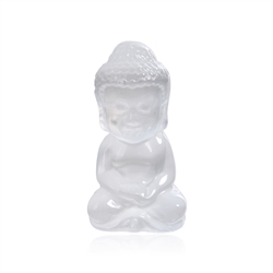 1028903791 Gravur Buddha, Selenit (weiß), 5,0cm | Schreier Edelsteine, Heilsteine & Schmuck