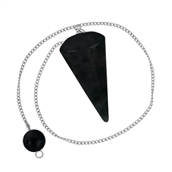 1043203003 Pendulum Shungite (stab.) | Schreier - wholesaler gems, healing stones & jewelry