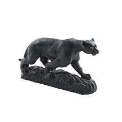 1043203761 Gravur Leopard, Schungit, 12 x 7,5cm | Schreier Edelsteine, Heilsteine & Schmuck