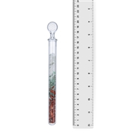 Bacchetta di cristallo della vitalità "Equilibrio energetico" (avventurina, cristallo di rocca, diaspro rosso), 20 cm