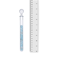 Bâton de Cristal Vital "Mélange vacances" (Cristal de roche, Larimar), 20cm